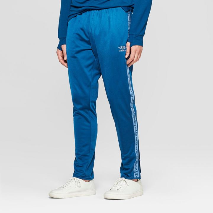 Umbro Men's Brushed Track Pants - Poseidon Blue
