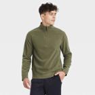 Men's Microfleece Pullover Sweatshirts - All In Motion Olive Green