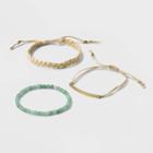 Semi-precious Jade Bracelet 3pc - Universal Thread Green
