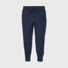 Girls' Soft French Terry Jogger Pants - All In Motion Navy Heather