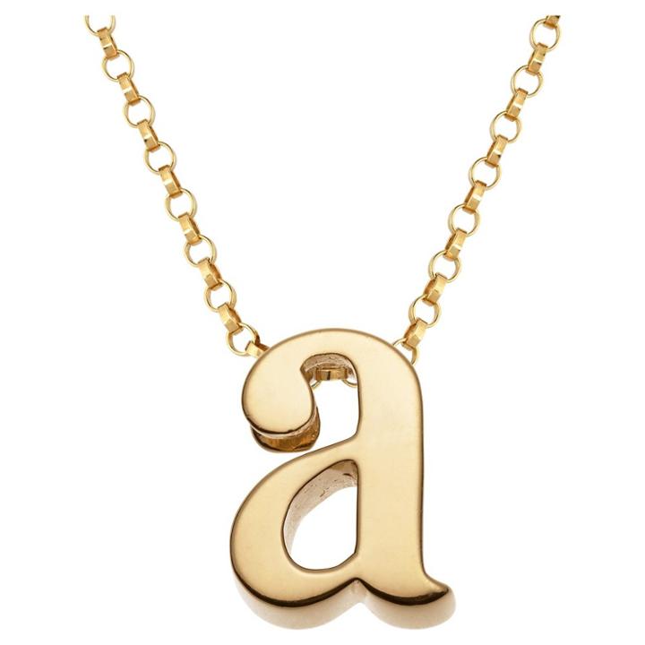 Target Sterling Silver Initial Charm Pendant, A