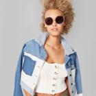 Women's Striped Button Front Sweater Tank - Wild Fable Ivory