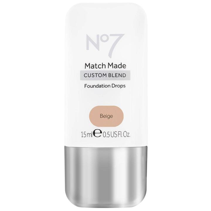 No7 Match Made Foundation Drops Beige - 0.5oz, Adult Unisex