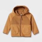 Toddler Long Sleeve Fleece Jacket - Cat & Jack Tan