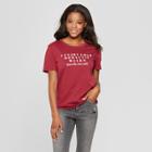 Women's Short Sleeve Romantic Walks Graphic T-shirt - Fifth Sun (juniors') Burgundy