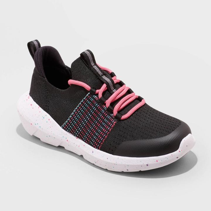 Girls' Cullen Slip-on Apparel Sneakers - All In Motion Black