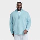 Men's Big Quilted Fleece Sweatshirt - All In Motion Blue