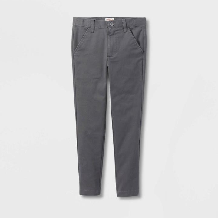 Boys' Slim Fit Skinny Uniform Pants - Cat & Jack Gray