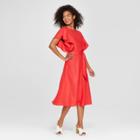 Women's V-back Midi Dress - Who What Wear Red