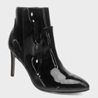 Women's Rebekah Patent Pointed Heeled Fashion Bootie - Who What Wear Black