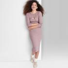 Women's Long Sleeve Bodycon Sweater Dress & Shrug Set - Wild Fable