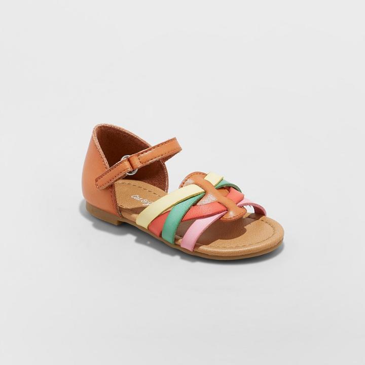 Toddler Girls' Leonore Huarache Sandals - Cat & Jack Tan