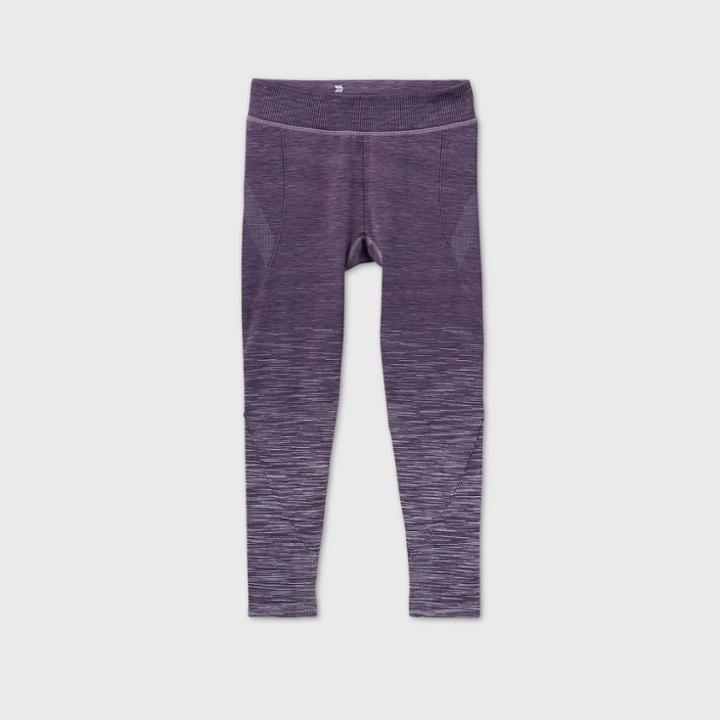 Girls' Seamless Leggings - All In Motion Dusty Purple