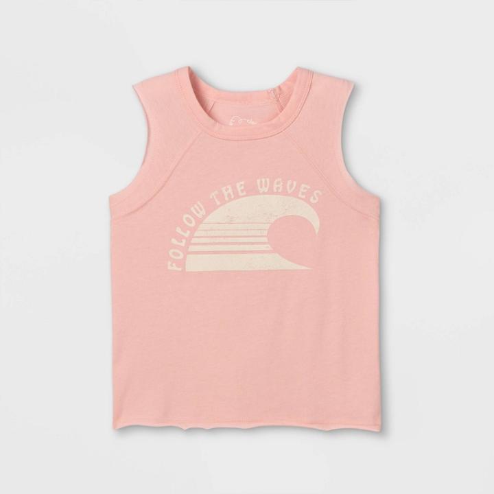Toddler Boys' 'follow The Waves' Tank Top - Art Class Pink