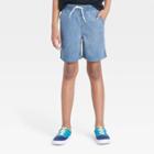 Boys' Relaxed Pull-on 'above The Knee Jean Shorts - Art Class Blue