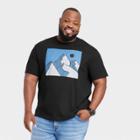 Men's Big & Tall Printed Graphic T-shirt - Goodfellow & Co Black