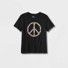 Kids' Adaptive Peace Graphic T-shirt - Cat & Jack Black