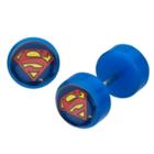 Women's Dc Comics Superman Logo Acrylic And Stainless Steel Screw Back Earrings - Blue