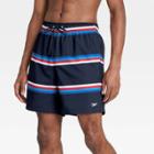 Speedo Men's 8 Striped Swim Trunks - Red/white/blue