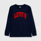 Levi's Boys' Arched Logo Long Sleeve T-shirt - Blue