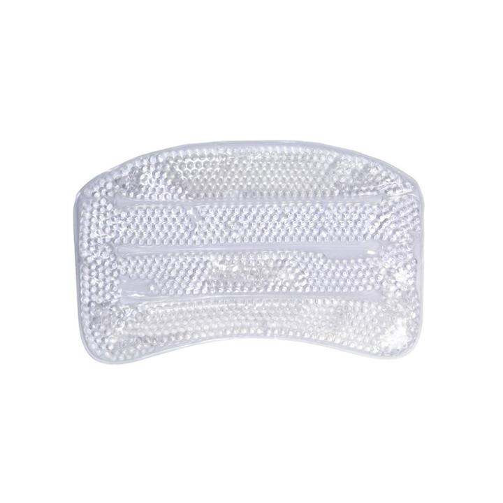 Bath Pillow With Gel Beads And Suction Cups Clear - Bath Bliss