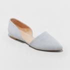Women's Rebecca Pointed Two Piece Ballet Flats - A New Day Blue