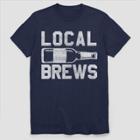 Fifth Sun Men's Short Sleeve Local Brews Graphic T-shirt - Navy