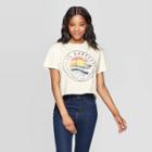 Grayson Threads Women's Short Sleeve Los Angeles Cropped Graphic T-shirt (juniors') - Cream
