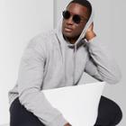 Men's Tall Loose Fit French Terry Hooded Sweatshirt - Original Use Charcoal