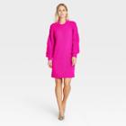 Women's Balloon Long Sleeve Sweater Dress - Who What Wear Pink