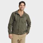 Men's Standard Fit Windbreaker Jacket - Goodfellow & Co Olive Green