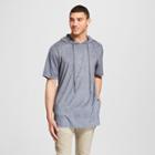 Men's Short Sleeve Suede Hooded Sweatshirt - Jackson