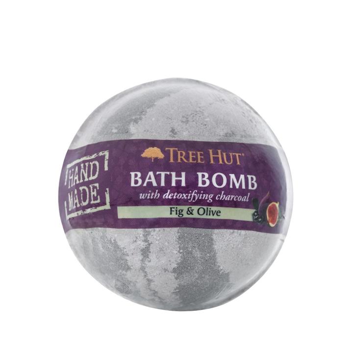 Tree Hut Bath Bomb Charcoal Fig And Olive Bath