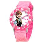 Girls' Disney Frozen Anna Stainless Steel With Bezel Watch - Pink