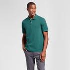 Men's Standard Fit Pique Polo Shirt - Goodfellow & Co Green