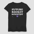 Girls' Nasa Future Rocket Scientist T-shirt - Black