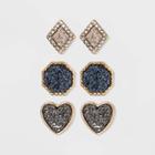 Sugarfix By Baublebar Graphic Resin Stud Earrings, Women's,