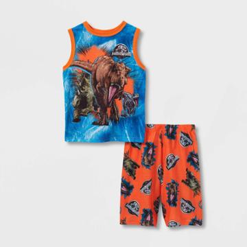 Boys' Jurassic World 2pc Pajama Set - Orange