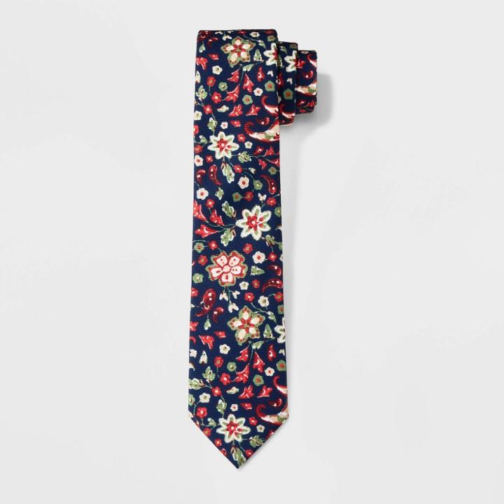 Men's Paisley Tie - Goodfellow & Co Navy Blue