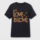 Well Worn Pride Adult Short Sleeve Love Is Love T-shirt - Blue Crush L, Adult Unisex
