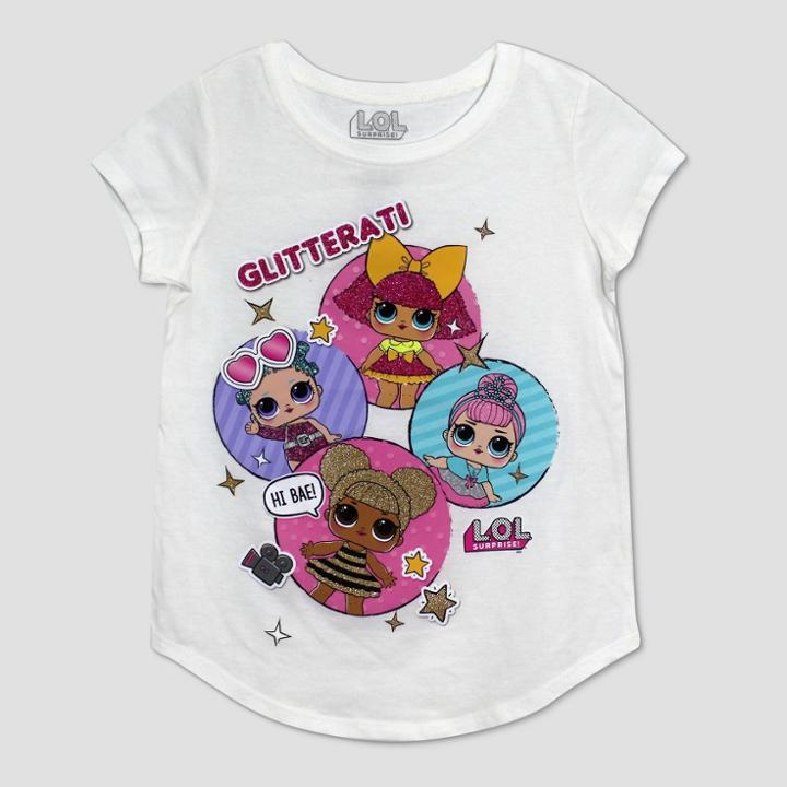 Girls' L.o.l. Surprise! Short Sleeve T-shirt - Ivory