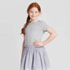 Petitegirls' Short Sleeve T-shirt - Cat & Jack Heather Gray