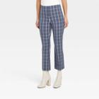 Women's Cropped Kick Flare Pull-on Pants - A New Day Navy