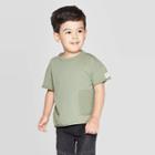 Petitetoddler Boys' Short Sleeve Henley T-shirt - Art Class Green