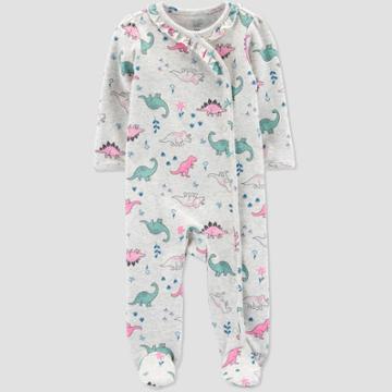 Baby Girls' Dino Sleep N' Play - Just One You Made By Carter's Gray Newborn