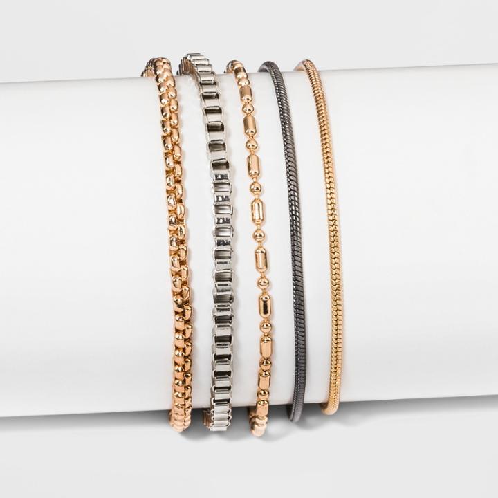 Mixed Chain Bracelets 5ct - Wild Fable,