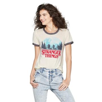Women's T-shirt Stranger Things New White