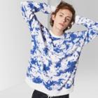 Men's Long Sleeve Drop Shoulder Tie Dye Crew Pullover Sweatshirt - Original Use