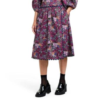 Women's Coral Reef Scallop Edge Midi Skirt - Kika Vargas X Target Purple