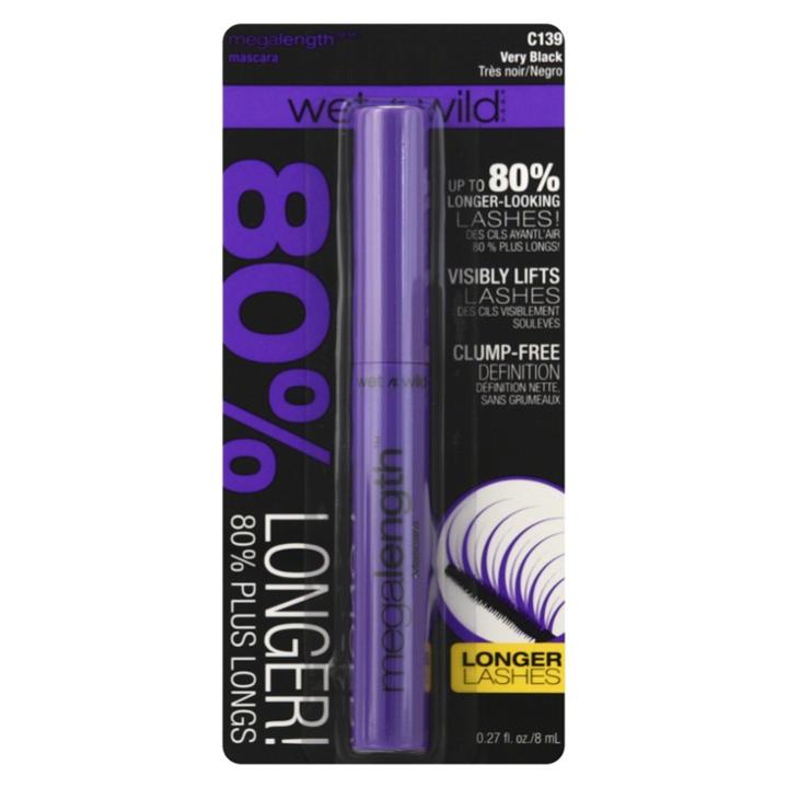 Wet N Wild Mascara Mega Length - .23 Fl Oz - Black